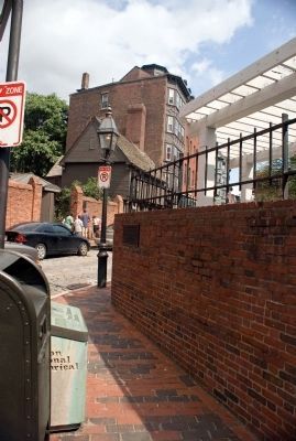 Marker in the foreground, house in the background.. Click for full size. Marker in the foreground, house in the background. image. Click for full size.