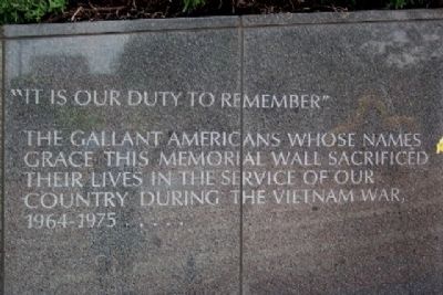 Philadelphia Vietnam Veterans Memorial Duty to Remember image. Click for full size.