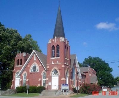 First United Methodist Church and Marker. Click for full size. First United Methodist Church and Marker image. Click for full size.