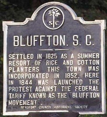 Bluffton, S.C. Marker image. Click for full size.