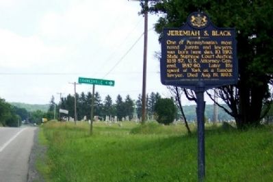 Jeremiah S. Black Marker. Click for full size. Jeremiah S. Black Marker image. Click for full size.