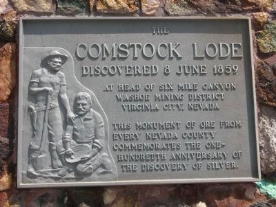 The Comstock Lode Marker image. Click for full size.