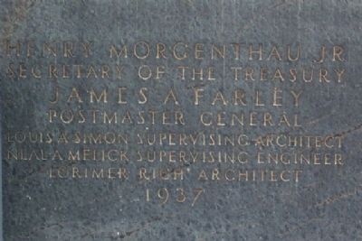 Post Office Building Cornerstone, c.1937. Click for full size. Post Office Building Cornerstone, c.1937 image. Click for full size.