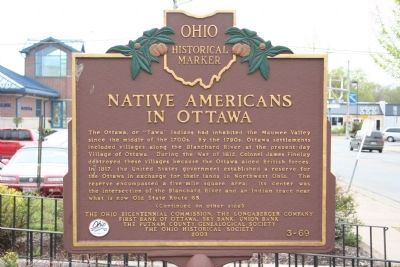 Native Americans in Ottawa Marker image. Click for full size.