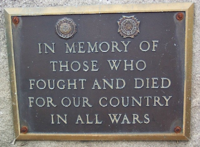 American Legion Post 449 War Memorial Marker