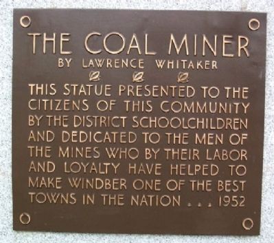 The Coal Miner Marker image. Click for full size.
