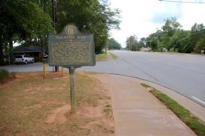 Peachtree Road Marker image. Click for full size.