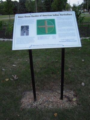 Amos Owen Garden of American Indian Horticulture Marker. Click for full size. Amos Owen Garden of American Indian Horticulture Marker image. Click for full size.