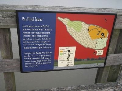 Pea Patch Island Marker. Click for full size. Pea Patch Island Marker image. Click for full size.