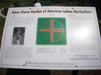 Amos Owen Garden of American Indian Horticulture Marker image. Click for full size.