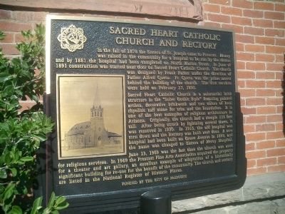 Sacred Heart Catholic Church and Rectory Marker image. Click for full size.
