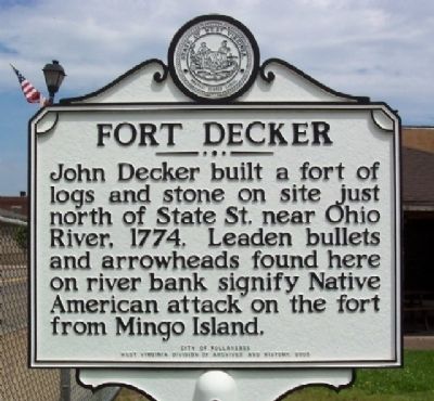 Fort Decker Marker. Click for full size. Fort Decker Marker image. Click for full size.
