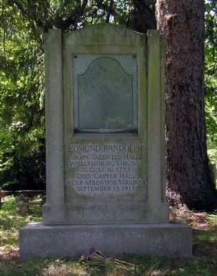 Gravesite of Governor Edmund Randolph image. Click for full size.