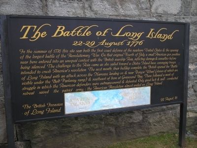 The Battle of Long Island Marker image. Click for full size.