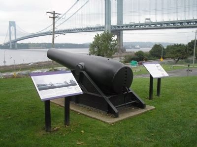 Marker in Fort Hamilton image. Click for full size.
