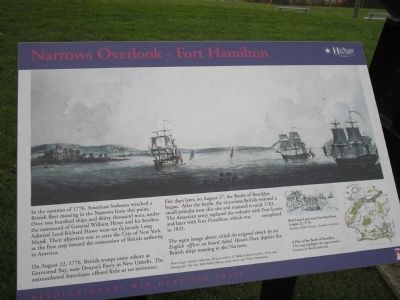 Narrows Overlook – Fort Hamilton Marker image. Click for full size.
