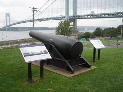 Markers in Fort Hamilton image. Click for full size.
