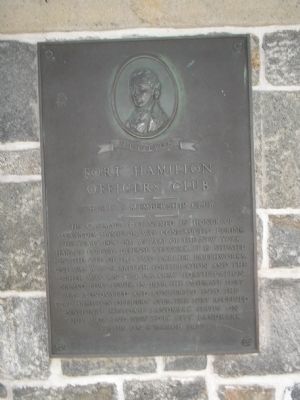 Fort Hamilton Officers Club Marker image. Click for full size.