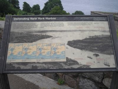 Defending New York Harbor Marker. Click for full size. Defending New York Harbor Marker image. Click for full size.
