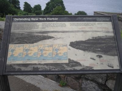 Defending New York Harbor Marker image. Click for full size.