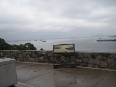Marker on New York Harbor. Click for full size. Marker on New York Harbor image. Click for full size.