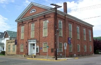 The Wellsburg United Methodist Church and Marker. Click for full size. The Wellsburg United Methodist Church and Marker image. Click for full size.