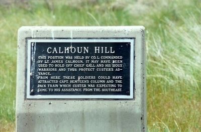 Calhoun Hill Marker. Click for full size. Calhoun Hill Marker image. Click for full size.