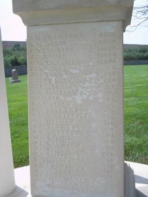 Left Side of Union Monument image. Click for full size.