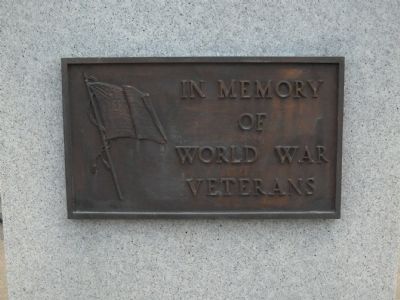 Olathe World War Memorial Marker. Click for full size. Olathe World War Memorial Marker image. Click for full size.