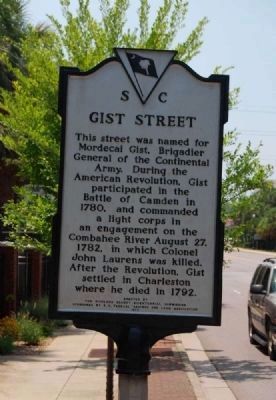Gist Street Marker. Click for full size. Gist Street Marker image. Click for full size.