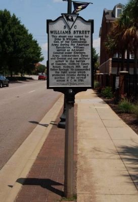 Williams Street Marker. Click for full size. Williams Street Marker image. Click for full size.