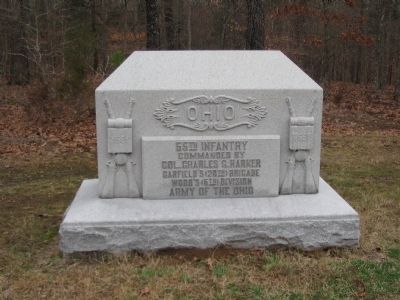 65th Ohio Infantry Monument. Click for full size. 65th Ohio Infantry Monument image. Click for full size.