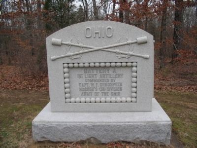 Battery A, 1st Ohio Light Artillery Monument image. Click for full size.
