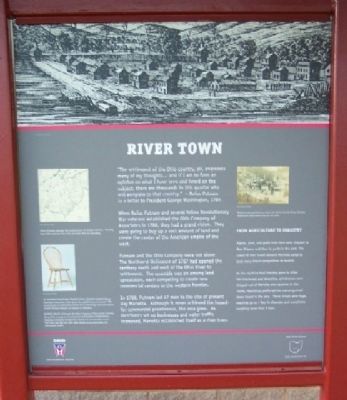 River Town Marker image. Click for full size.