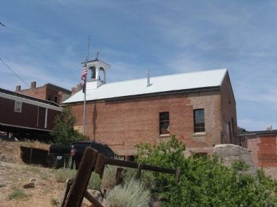 South Side of Firemen's Museum with View of Flag Pole. image. Click for full size.