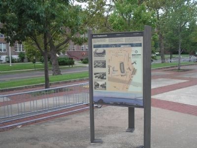 Markers at Fort Wadsworth Visitor Center image. Click for full size.