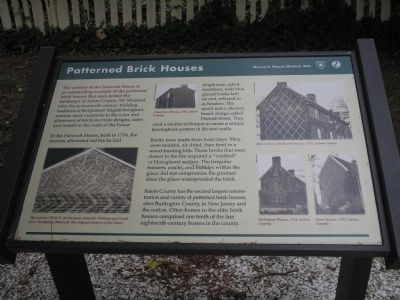 Patterned Brick Houses Marker image. Click for full size.