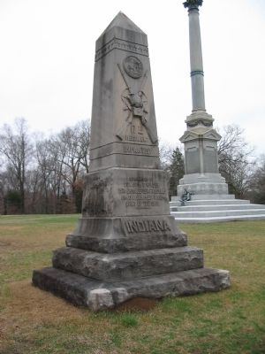 17th Indiana Infantry Monument. Click for full size. 17th Indiana Infantry Monument image. Click for full size.