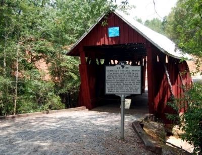 Campbell’s Covered Bridge and Marker image. Click for full size.
