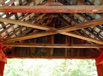 Campbells Covered Bridge Interior Roof image. Click for full size.