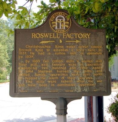 Roswell Factory Marker image. Click for full size.