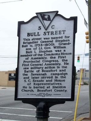 Bull Street Marker. Click for full size. Bull Street Marker image. Click for full size.