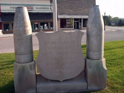 Worthington Area Service War Memorial Marker. Click for full size. Worthington Area Service War Memorial Marker image. Click for full size.