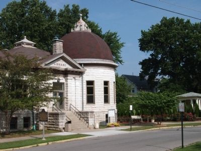 Domed Tower of the Sullivan Carnegie Library. Click for full size. Domed Tower of the Sullivan Carnegie Library image. Click for full size.