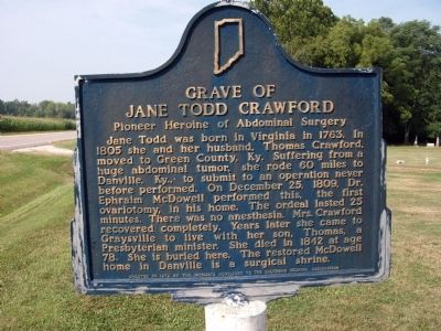 Other Side - - Grave of Jane Todd Crawford Marker image. Click for full size.
