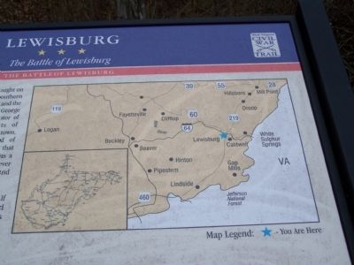 Lewisburg Battle Map. Click for full size. Lewisburg Battle Map image. Click for full size.