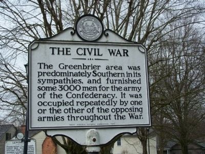 The Civil War Marker. Click for full size. The Civil War Marker image. Click for full size.