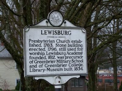 Lewisburg Marker. Click for full size. Lewisburg Marker image. Click for full size.