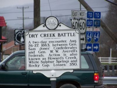 Dry Creek Battle Marker image. Click for full size.