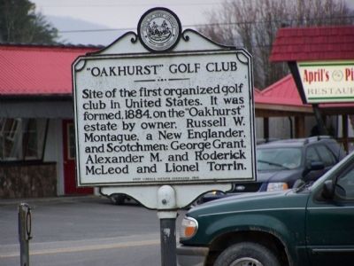 "Oakhurst" Golf Club Marker. Click for full size. "Oakhurst" Golf Club Marker image. Click for full size.